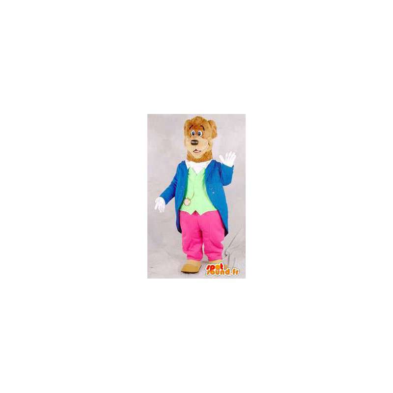 Brunatny maskotka kostium dla dorosłych - MASFR005429 - Maskotka miś