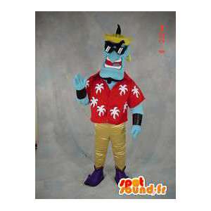 Erwachsenen-Kostüm - Aladdin Genie - MASFR005496 - Maskottchen berühmte Persönlichkeiten