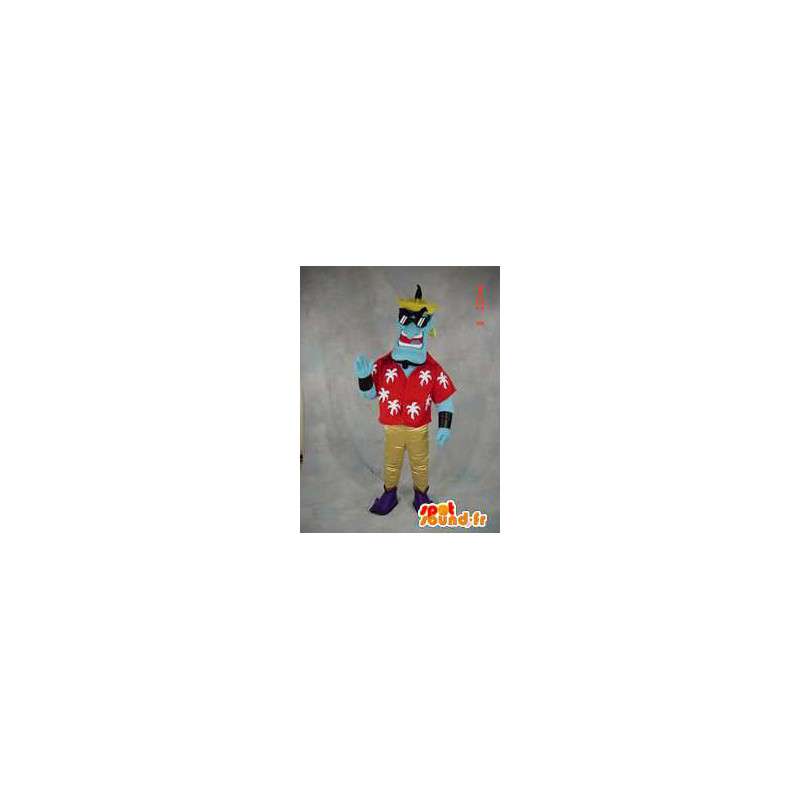 Costume adulto - Genie Aladin - MASFR005496 - Famosi personaggi mascotte