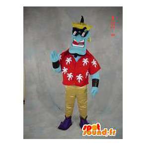Erwachsenen-Kostüm - Aladdin Genie - MASFR005496 - Maskottchen berühmte Persönlichkeiten