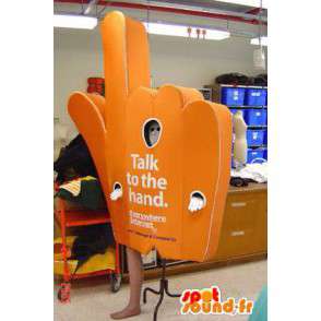 Mascot förmigen orange Hand. Bärenkostüm - MASFR005529 - Sport-Maskottchen