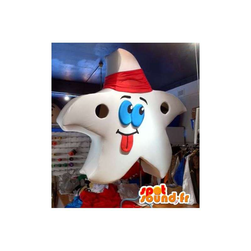 Mascotte reusachtige witte ster. Star Costume - Niet-geclassificeerde mascottes - MASFR005534 - SpotSound.fr