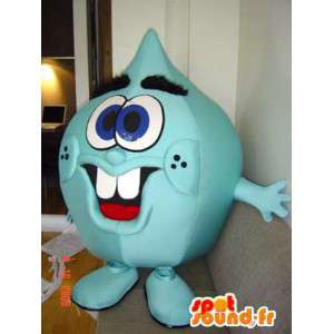 Monstro verde teardrop mascote - MASFR005535 - mascotes monstros