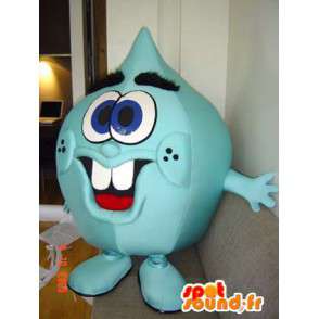 Green monster mascot teardrop - MASFR005535 - Monsters mascots