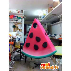 Watermeloen stuk gevormde mascotte - MASFR005536 - fruit Mascot