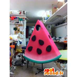 Maskot formad som en bit vattenmelon - Spotsound maskot