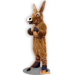 Mascot brun esel med store ører - MASFR005541 - Animal Maskoter