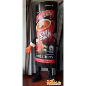Mascotte van de verpakking van levensmiddelen. Packaging Costume - Object mascottes - MASFR005548 - SpotSound.fr