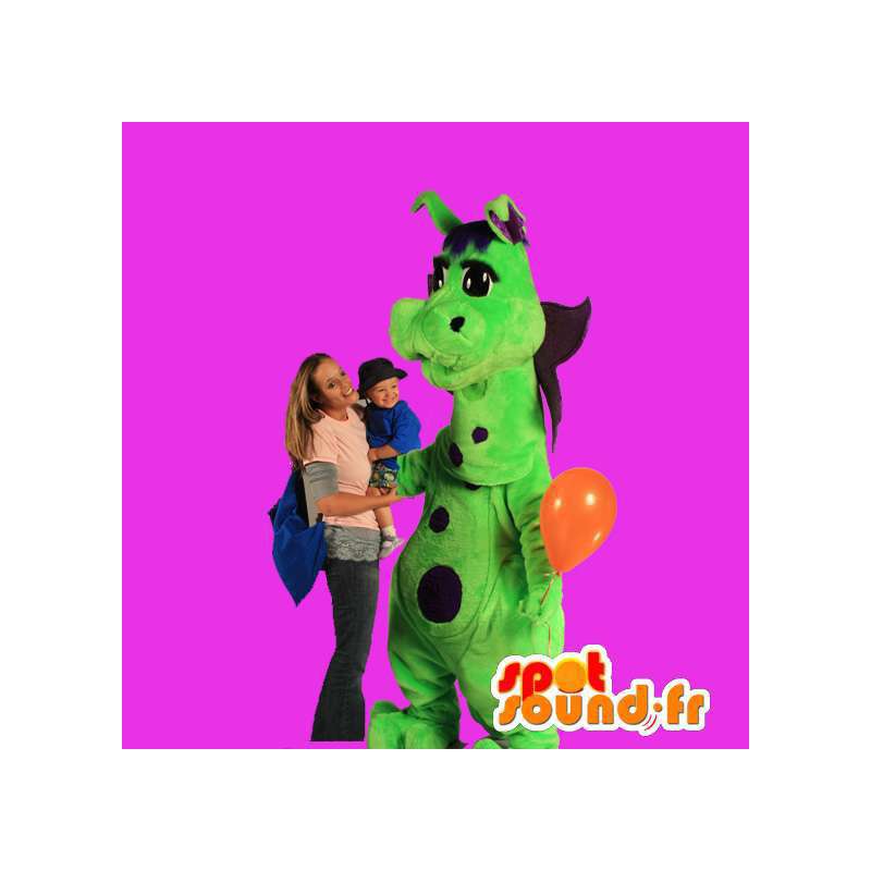 Dinosaur Mascot, Green Dragon - MASFR005579 - dragon maskot