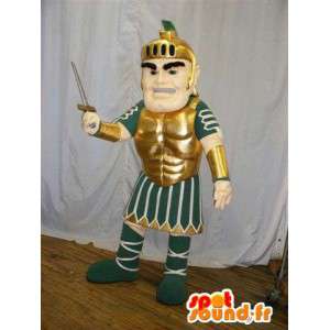 Gladiador Mascot Roman no vestido tradicional - MASFR005620 - mascotes Soldiers