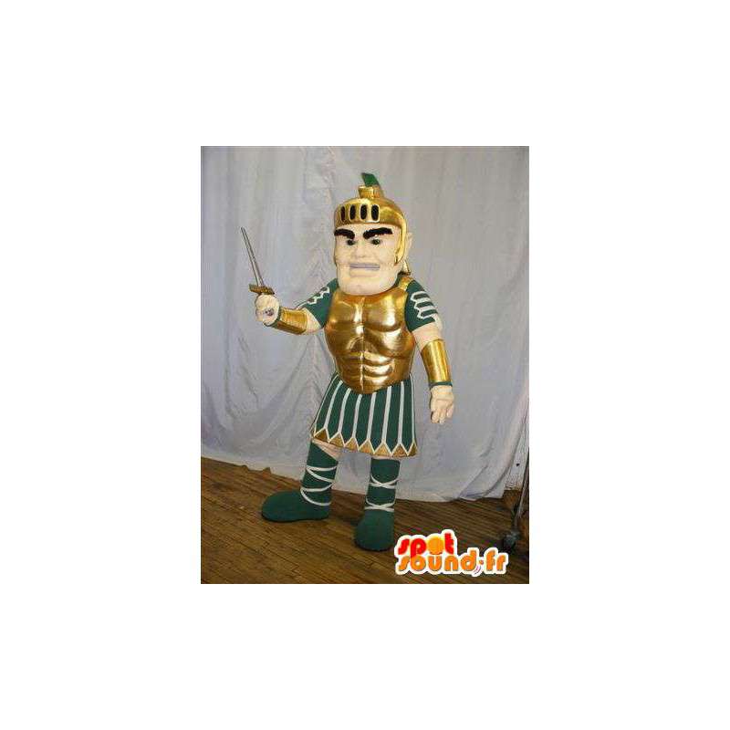 Gladiador Mascot Roman no vestido tradicional - MASFR005620 - mascotes Soldiers