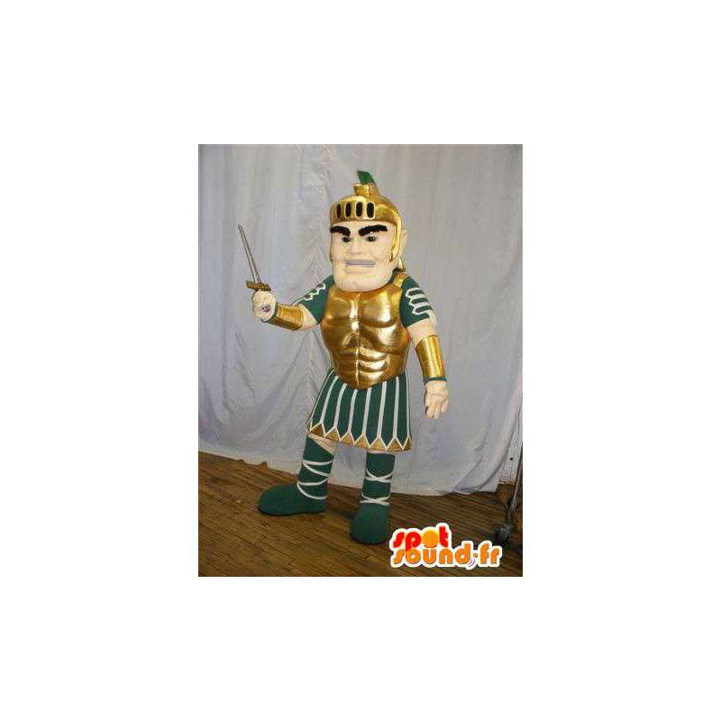 Mascotte de gladiateur romain en tenue traditionnelle - MASFR005620 - Mascottes de Soldats