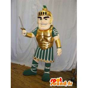 Gladiador Mascot Roman no vestido tradicional - MASFR005620 - mascotes Soldiers