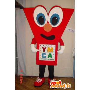 Mascot em forma de Y. vermelho Costume Y - MASFR005633 - Mascotes não classificados