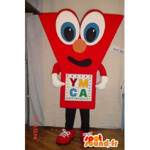 Röd Y-formad maskot. Y-kostym - Spotsound maskot