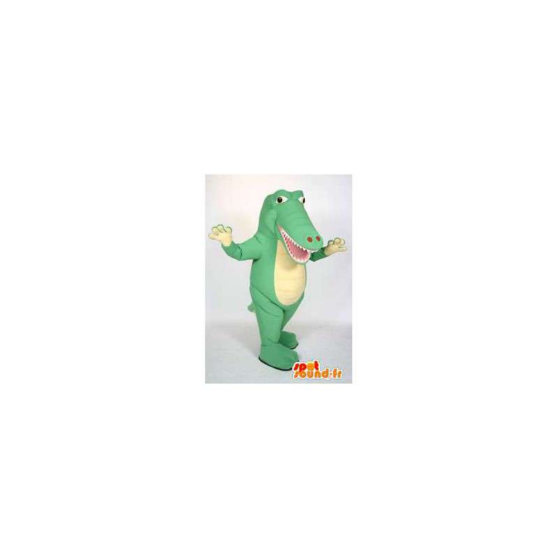 Giant groene krokodil mascotte. krokodilkostuum - MASFR005646 - Mascot krokodillen