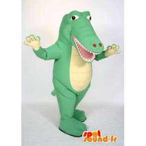 Mascot cocodrilo verde gigante. Traje del cocodrilo - MASFR005646 - Mascota de cocodrilos