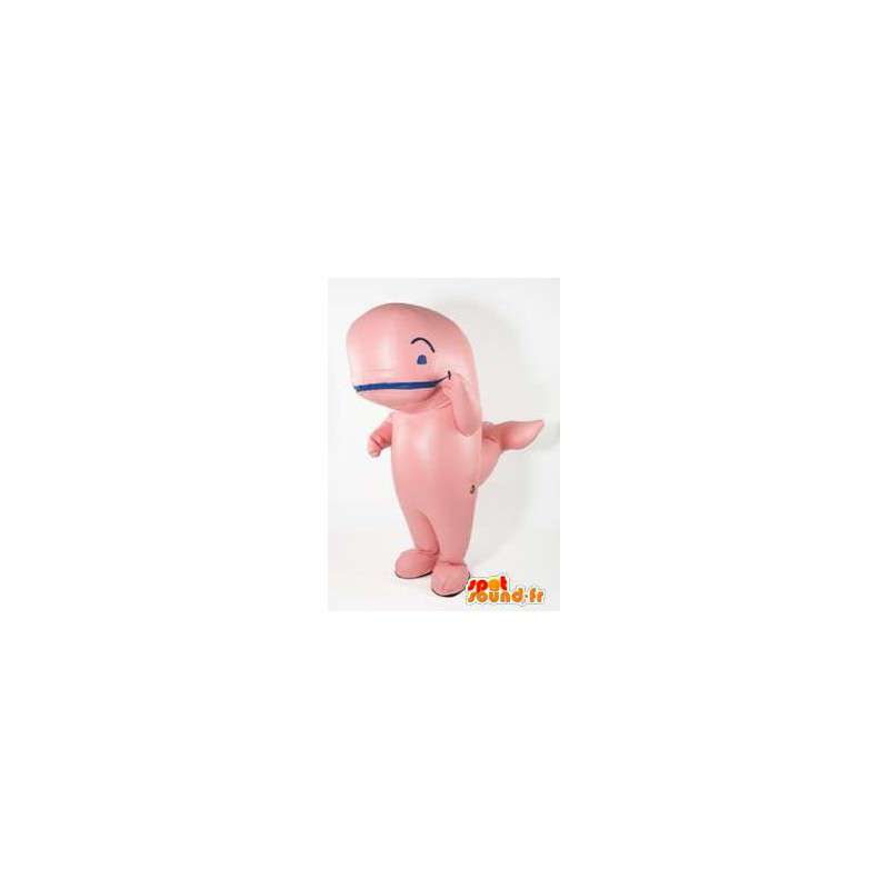 Mascot baleia-de-rosa. Costume baleia - MASFR005661 - Mascotes do oceano