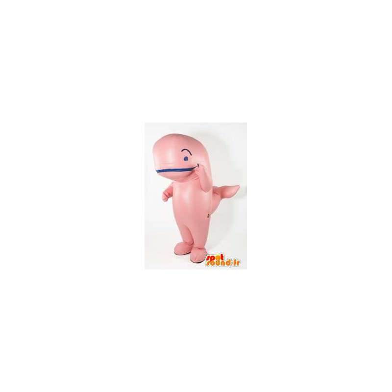 Maskot růžový velryba. Whale Costume - Maskoti oceánu - MASFR005661 - SpotSound.fr
