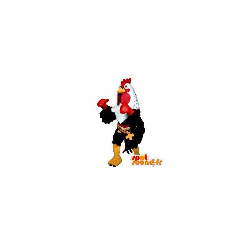 Gallo combattente Mascot. Cazzo Costume - MASFR005667 - Mascotte di galline pollo gallo