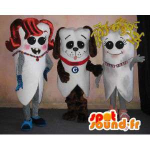 Mascottes de dents customisées. Pack de 3 - MASFR005673 - Mascottes non-classées