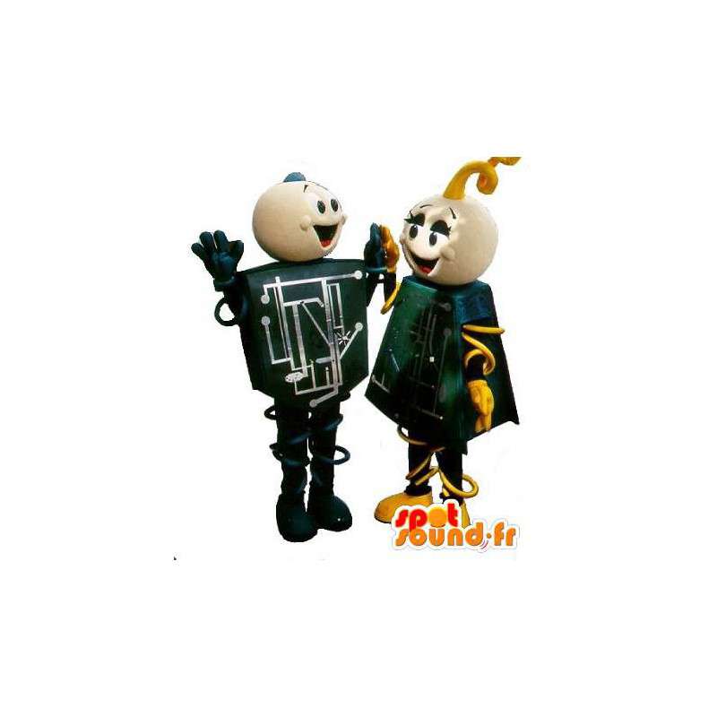 PCB mascots, boy and girl. Pack of 2 - MASFR005678 - Mascots boys and girls