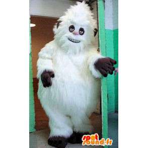 Mascot yeti blanco, todo peludo. Traje de Yeti - MASFR005708 - Mascotas animales desaparecidas