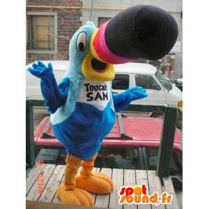 Colorful toucan mascot. Toucan costume - MASFR005713 - Mascot of birds
