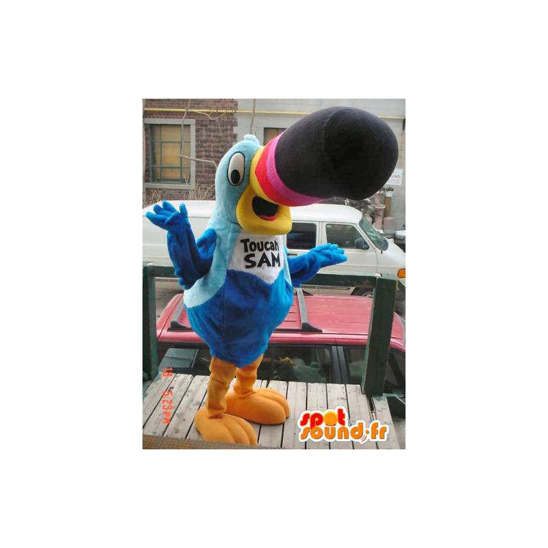 Colorful toucan mascot. Toucan costume - MASFR005713 - Mascot of birds