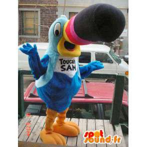 Flerfarvet toucan maskot. Toucan kostume - Spotsound maskot