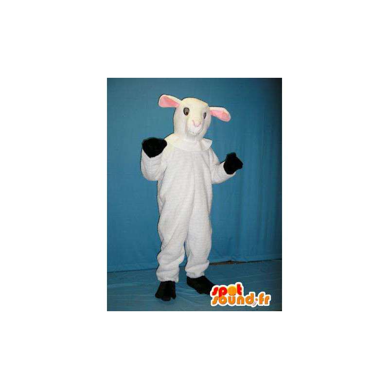 Mascotte de mouton blanc. Costume de mouton blanc - MASFR005723 - Mascottes Mouton