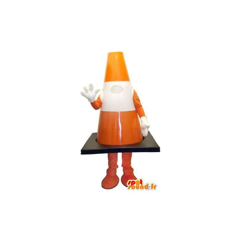 Mascot pad orange and white giant size - MASFR005730 - Mascots of objects