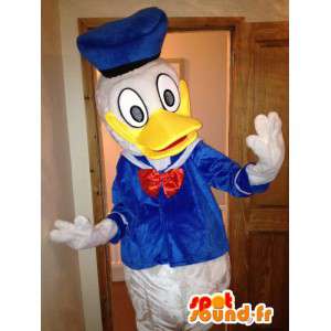 Mascot Donald Duck, pato famoso Disney. Costume Duck