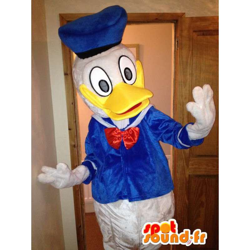 Mascot Donald Duck, and berømte Disney. Duck Costume - Donald Duck maskoter - MASFR005734 - SpotSound.fr