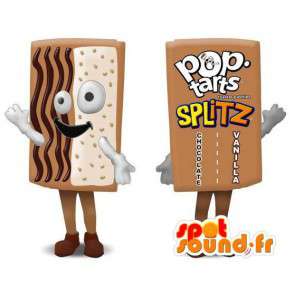 Pop tarts mascot cake. Costume Pop tarts - MASFR005771 - Mascots of pastry