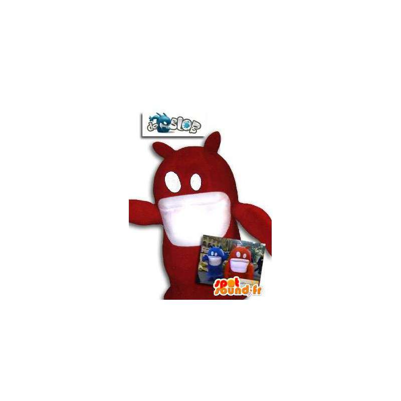 Red monster mascot Blob. Monster Costume - MASFR005786 - Monsters mascots