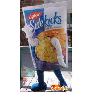 Platte verpakking mascotte gekookt Lipton - MASFR005789 - mascottes objecten