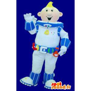 金髪の宇宙飛行士のマスコット。宇宙飛行士コスチューム-MASFR005793-男性マスコット