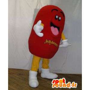 Mascotte de bonbon rouge géant. Costume de bonbon - MASFR005809 - Mascottes Fast-Food