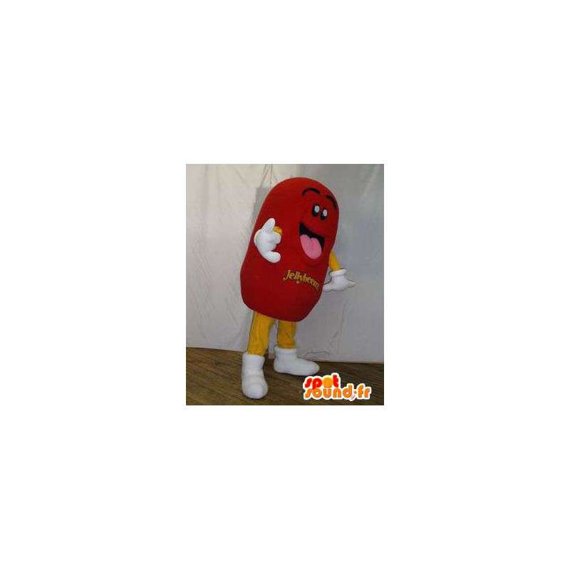 Giant red bonbón maskot. zlatíčko Costume - MASFR005809 - Fast Food Maskoti