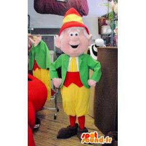 Mascot elf multicolorida. Costume Leprechaun - MASFR005814 - Mascotes Natal