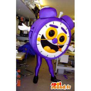 Mascotte de réveil violet, de taille géante - MASFR005515 - Mascottes d'objets