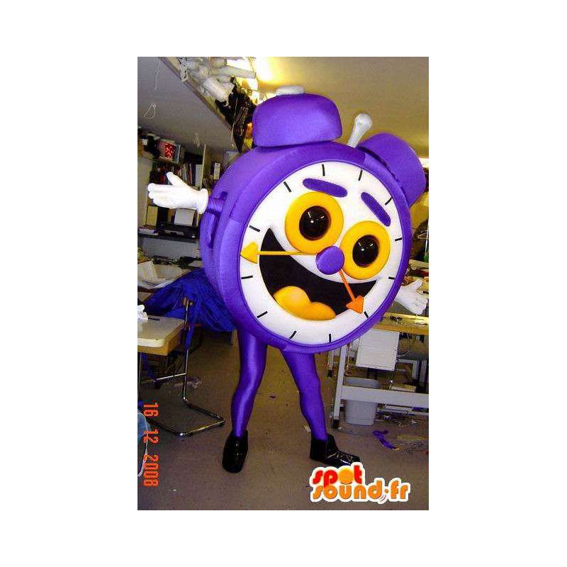 Mascotte de réveil violet, de taille géante - MASFR005515 - Mascottes d'objets