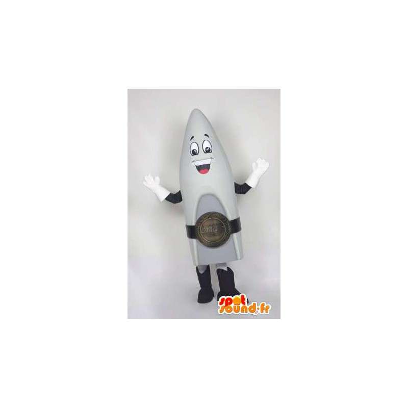 Raketti maskotti harmaa tilaa. raketti Costume - Object maskotteja - MASFR005584 - SpotSound.fr