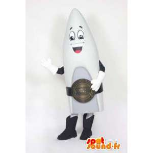 Mascot rocket space gray. Costume rocket - MASFR005584 - Mascots of objects