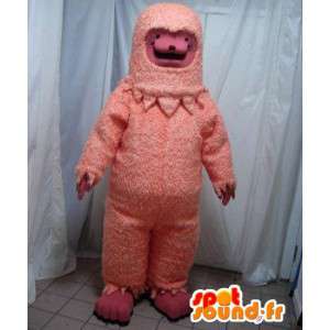Mascot yeti rosa. Costume Yeti - MASFR005634 - animais extintos mascotes