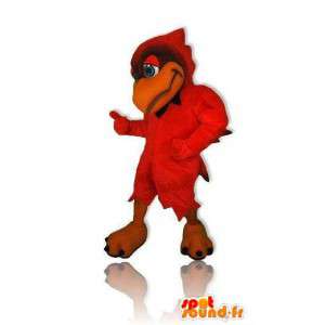 Maskot rød fugl av gigantisk størrelse. Bird Costume - MASFR005683 - Mascot fugler