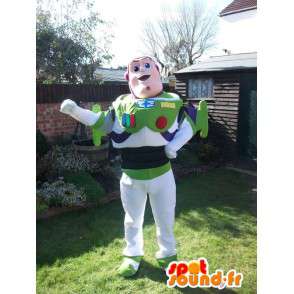 Mascot Buzz Lightyear, berömd karaktär från Toy Story -