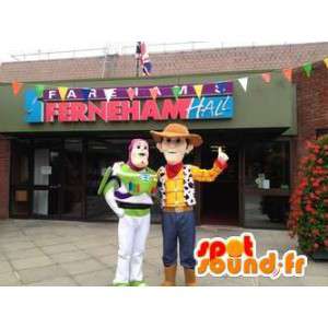 Mascotte de Woody et de Buzz l'éclair, personnages de Toy Story - MASFR005747 - Mascottes Toy Story