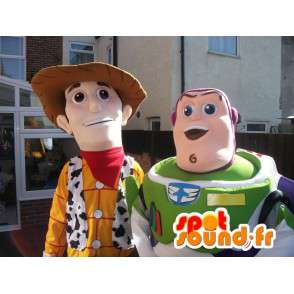 Mascotte de Woody et de Buzz l'éclair, personnages de Toy Story - MASFR005747 - Mascottes Toy Story